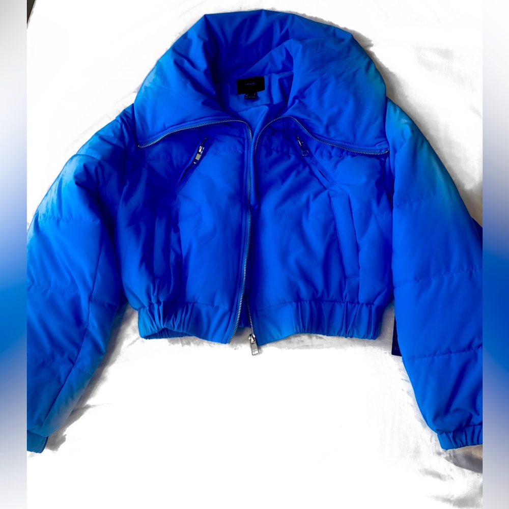 Forever 21 Blue bomber jacket